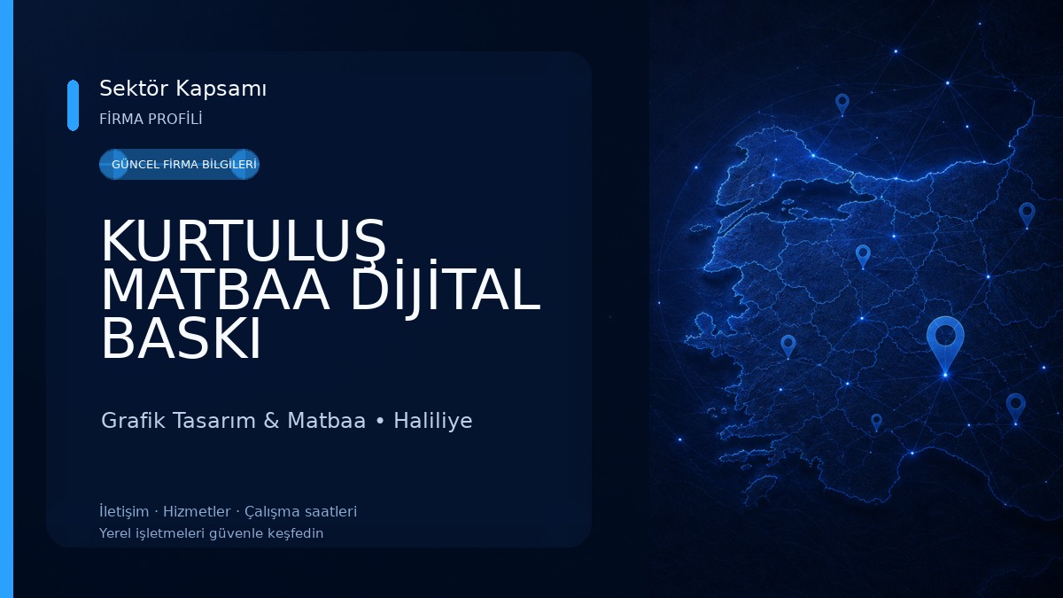 KURTULUŞ MATBAA DİJİTAL BASKI Grafik Tasarım & Matbaa