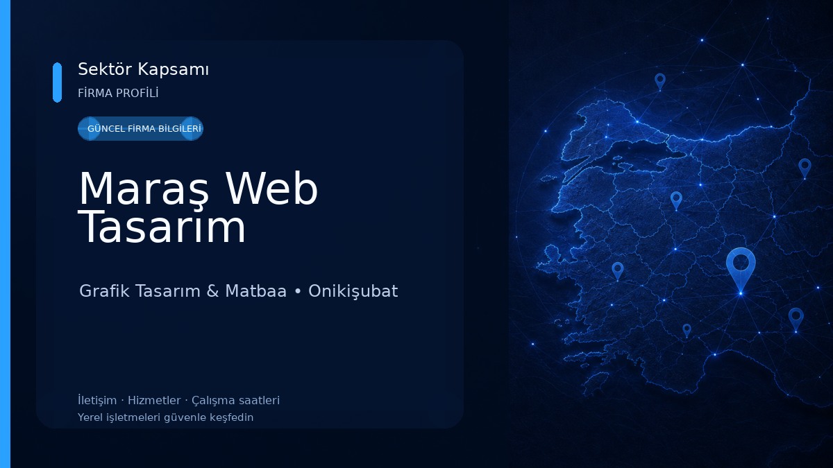 Maraş Web Tasarım Grafik Tasarım & Matbaa