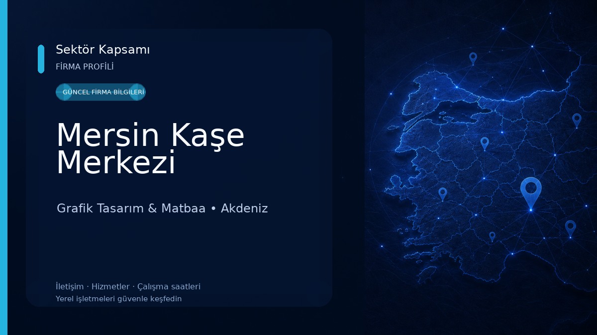 Mersin Kaşe Merkezi Grafik Tasarım & Matbaa