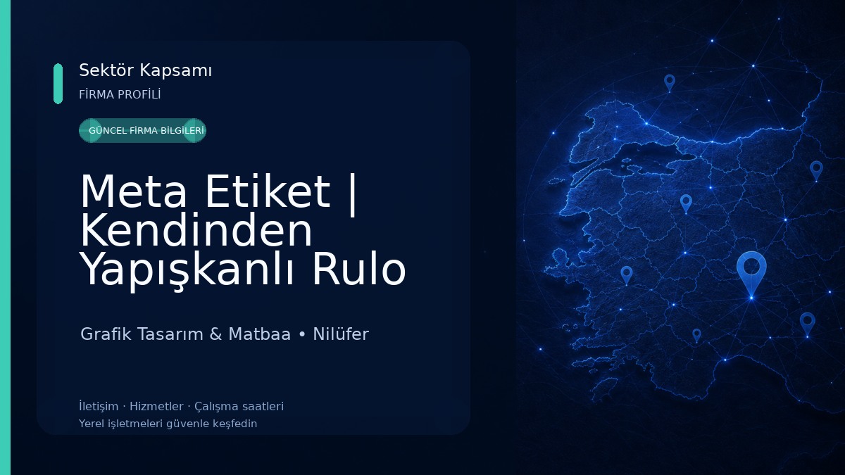 Meta Etiket | Kendinden Yapışkanlı Rulo Etiket (Sticker) Üreticisi Bursa