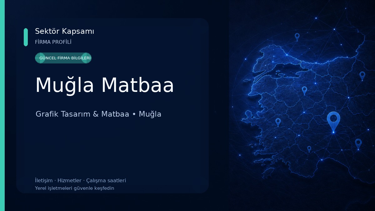 Muğla Matbaa Grafik Tasarım & Matbaa