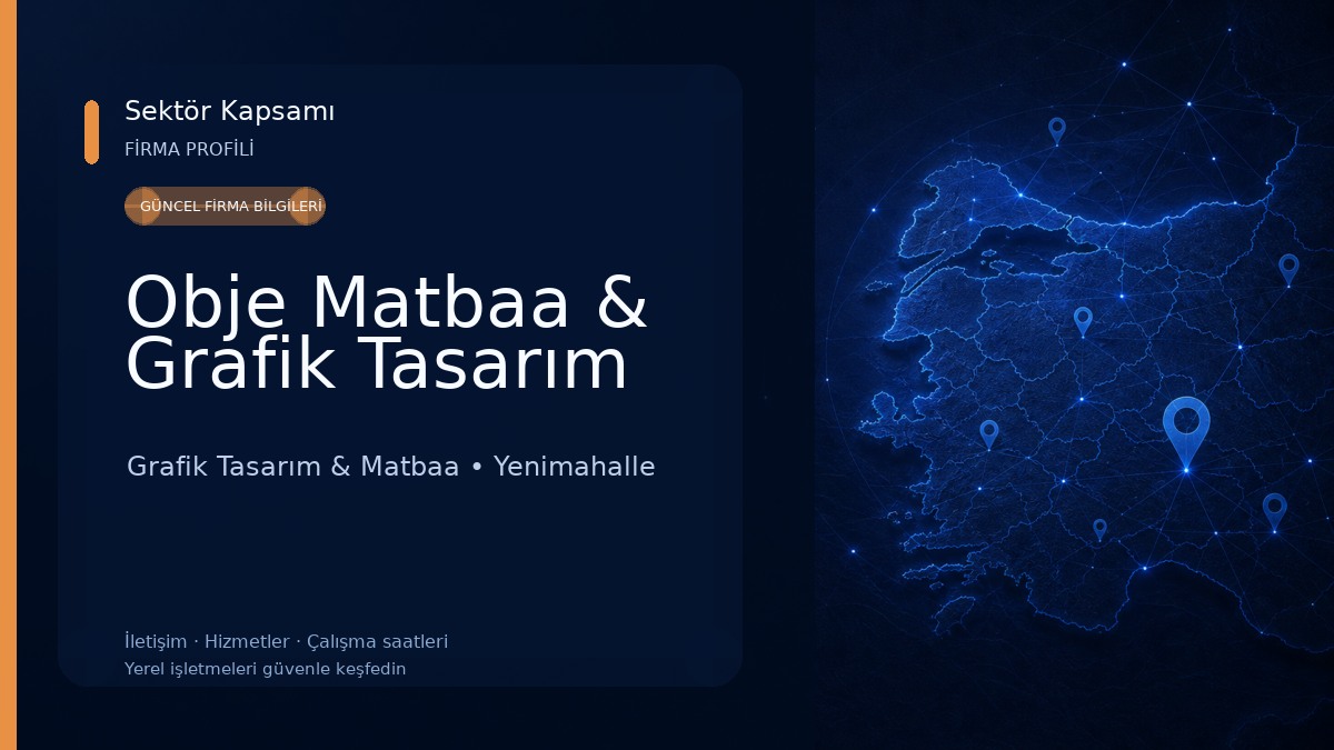 Obje Matbaa & Grafik Tasarım Grafik Tasarım & Matbaa