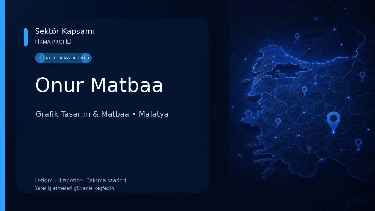 Onur Matbaa Grafik Tasarım & Matbaa
