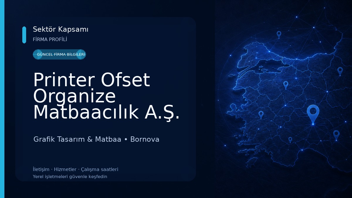 Printer Ofset Organize Matbaacılık A.Ş. (Bornova) Grafik Tasarım & Matbaa