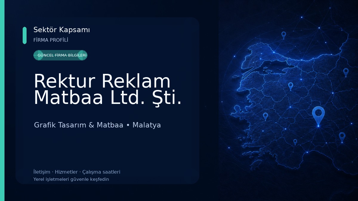 Rektur Reklam Matbaa Ltd. Şti. Grafik Tasarım & Matbaa
