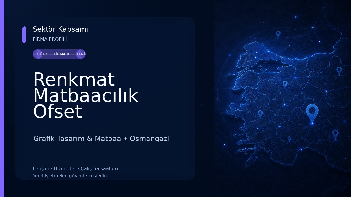 Renkmat Matbaacılık Ofset Grafik Tasarım & Matbaa