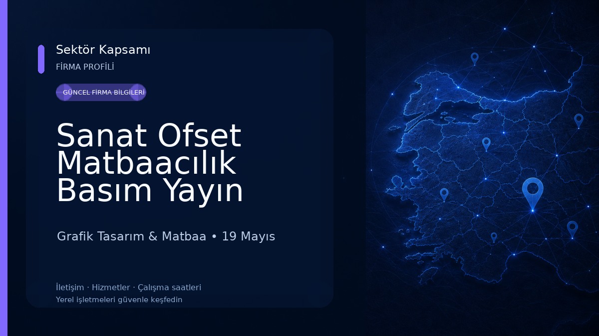 Sanat Ofset Matbaacılık Basım Yayın Ambalaj San.