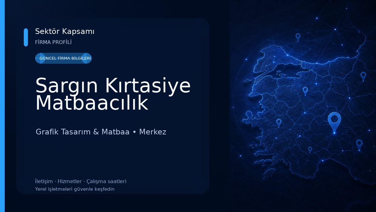 Sargın Kırtasiye Matbaacılık Grafik Tasarım & Matbaa