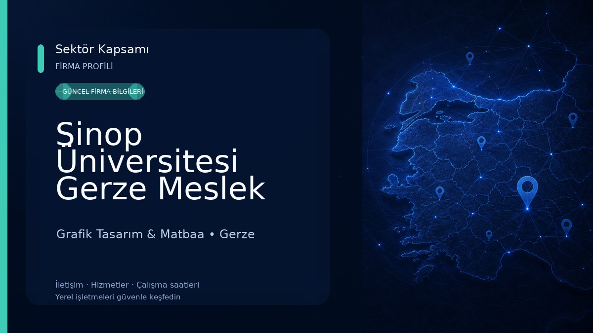 Sinop Üniversitesi Gerze Meslek Yüksekokulu Grafik Tasarım & Matbaa