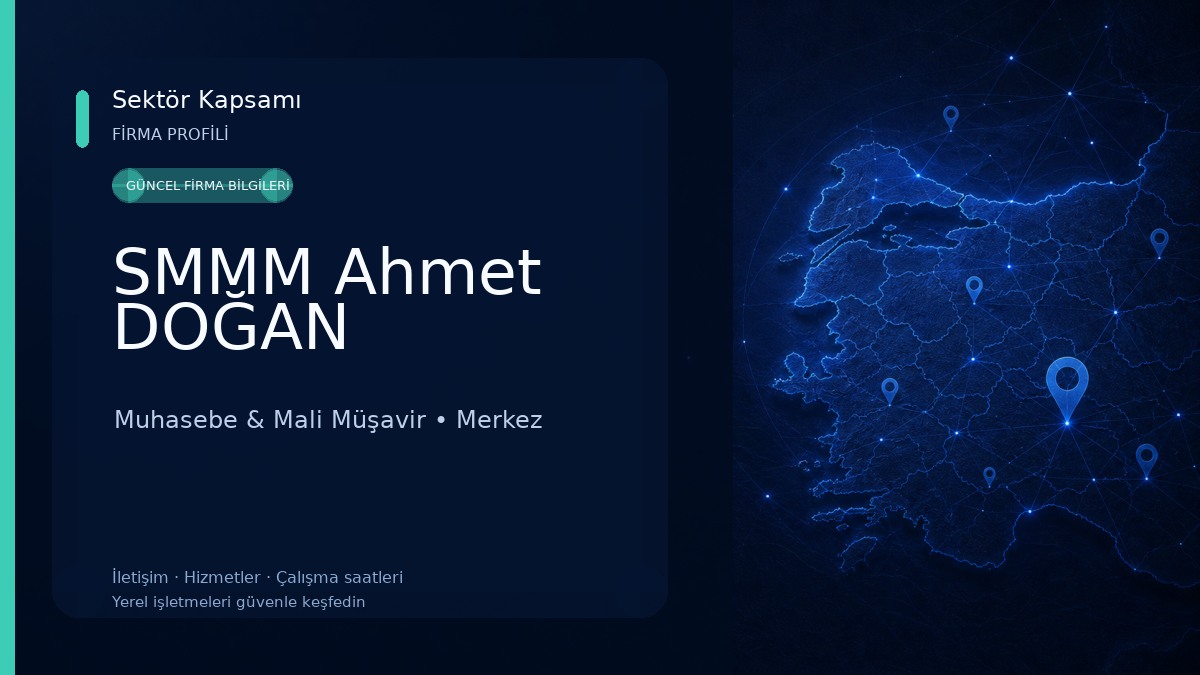 SMMM Ahmet DOĞAN Muhasebe & Mali Müşavir
