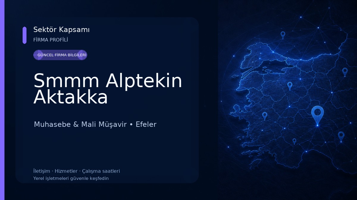 Smmm Alptekin Aktakka Muhasebe & Mali Müşavir