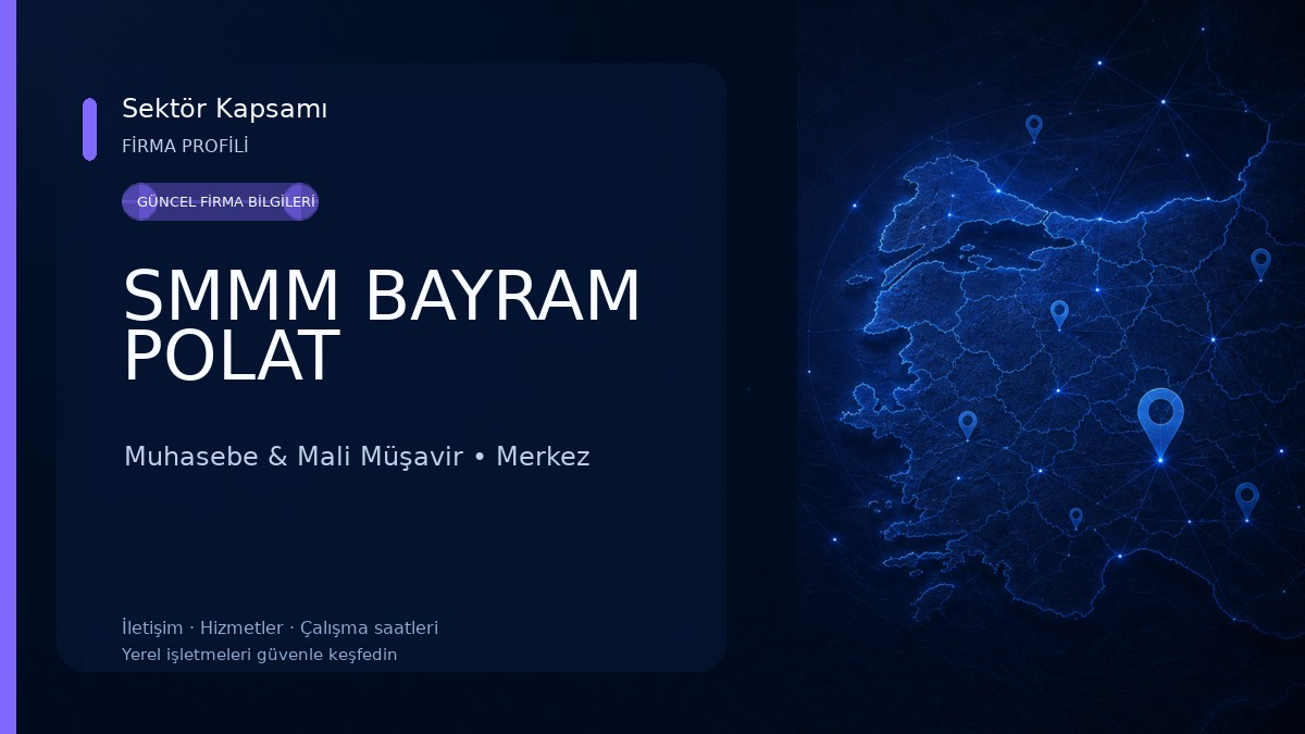 SMMM BAYRAM POLAT Muhasebe & Mali Müşavir