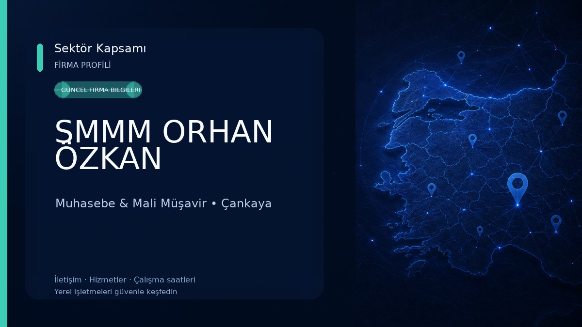 SMMM ORHAN ÖZKAN Muhasebe & Mali Müşavir