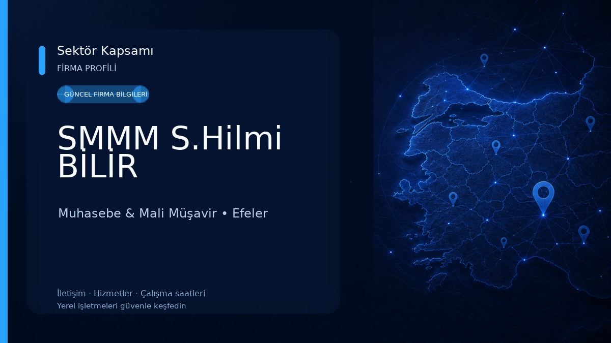 SMMM S.Hilmi BİLİR Muhasebe & Mali Müşavir
