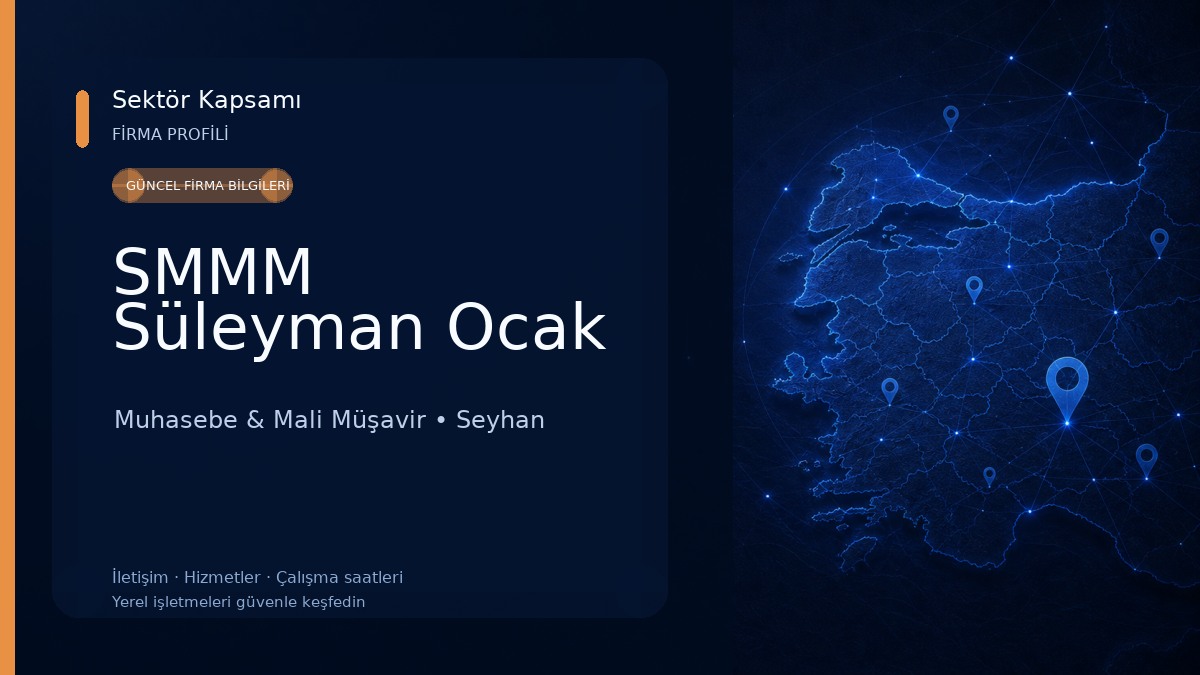 SMMM Süleyman Ocak Muhasebe & Mali Müşavir