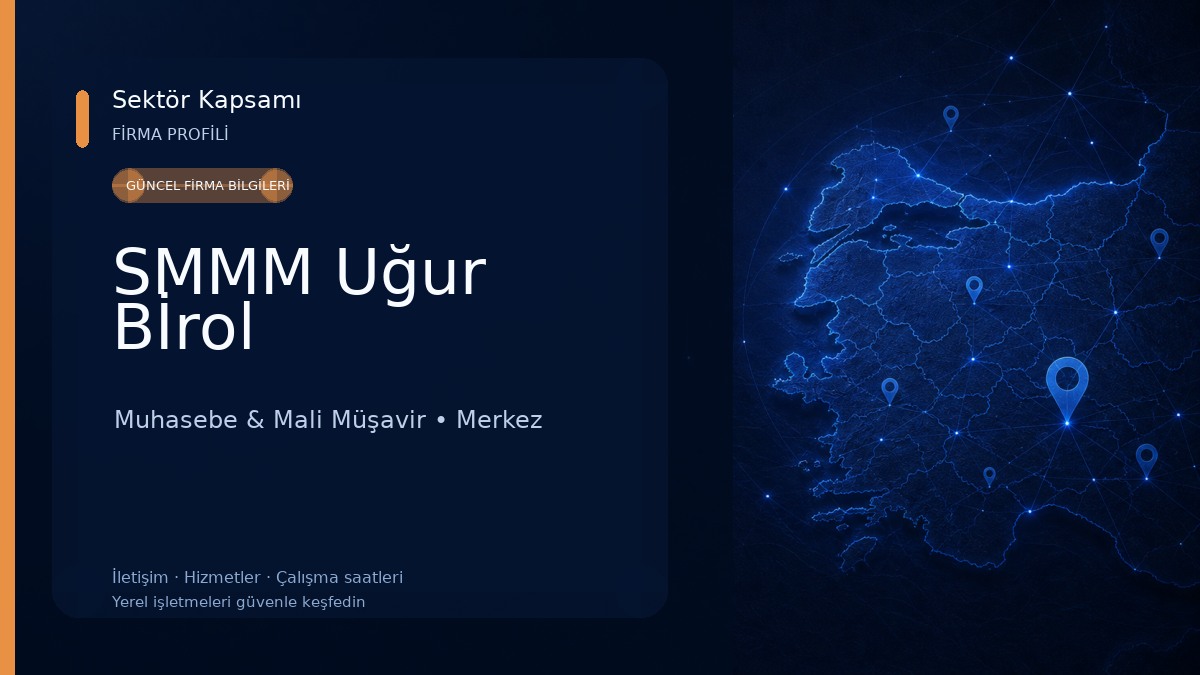 SMMM Uğur Bİrol Muhasebe & Mali Müşavir