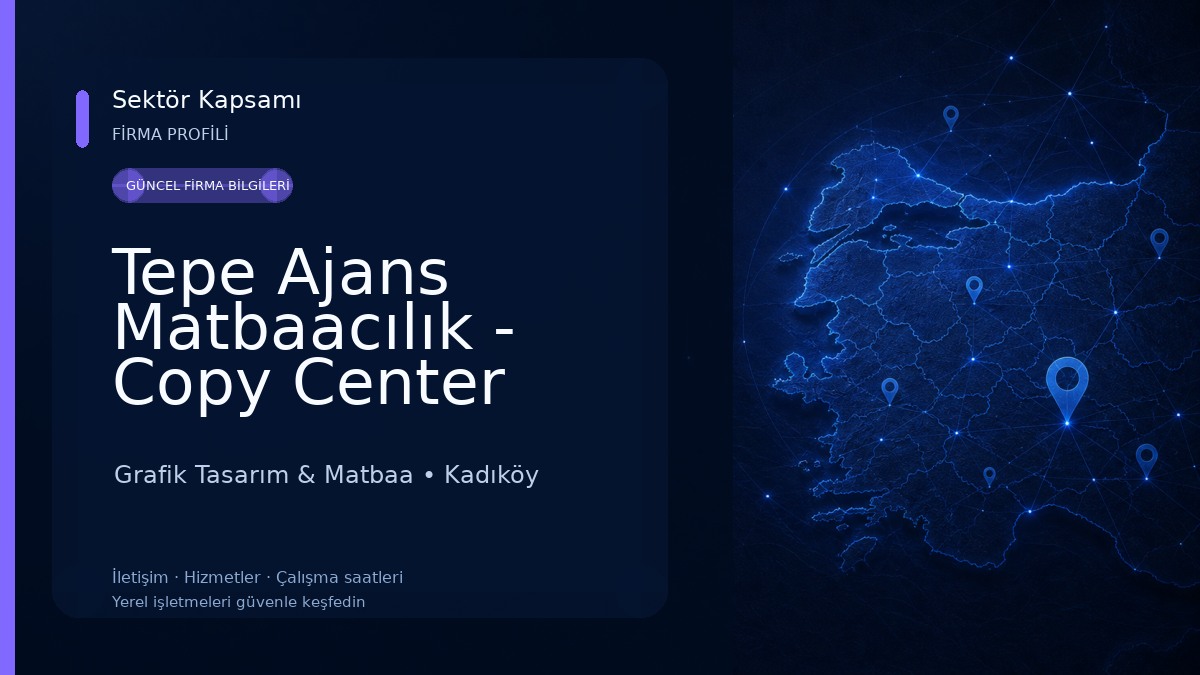 Tepe Ajans Matbaacılık - Copy Center Fotokopi, Kaşe, Özel Ölçü Kanvas Tablo Grafik Tasarım & Matbaa