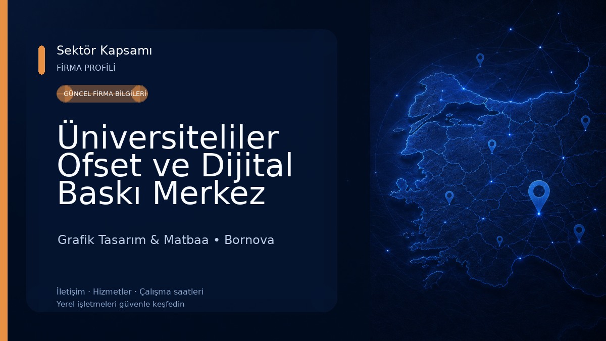 Üniversiteliler Ofset ve Dijital Baskı Merkez Şube Grafik Tasarım & Matbaa