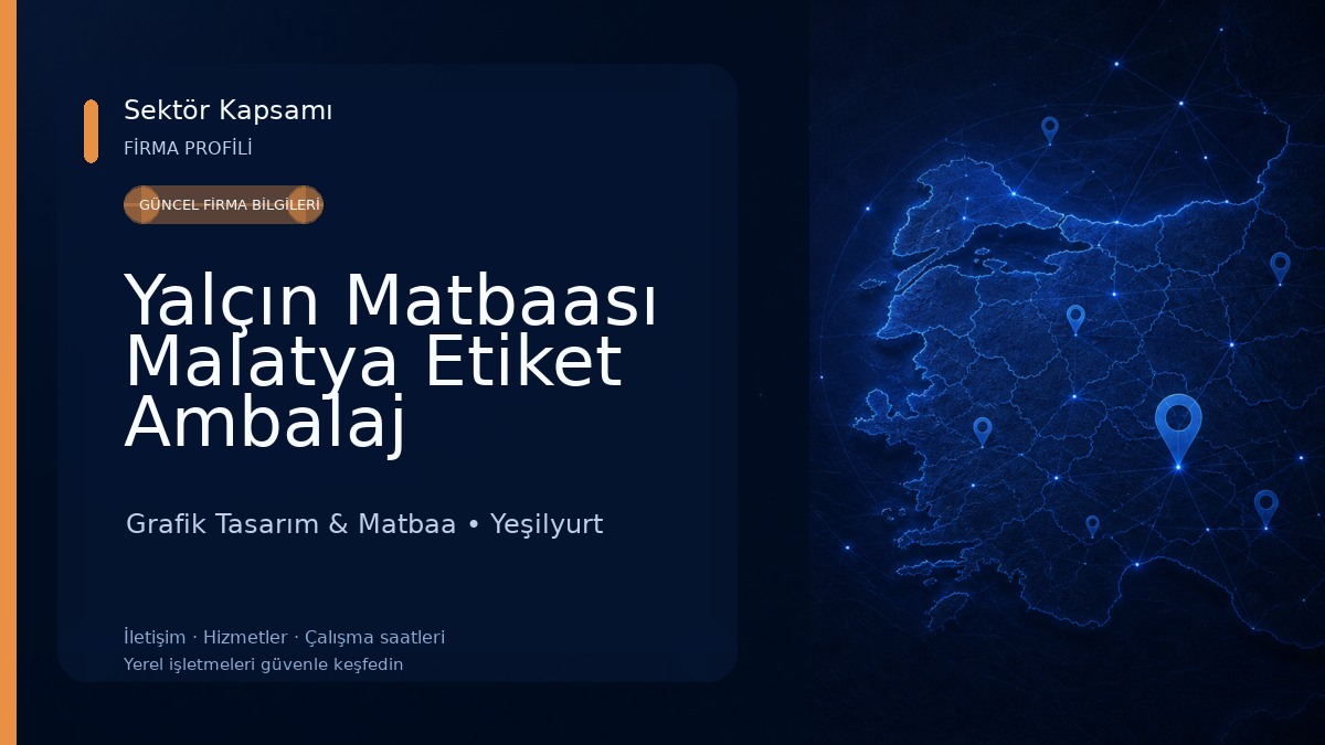 Yalçın Matbaası Malatya Etiket Ambalaj Grafik Tasarım & Matbaa