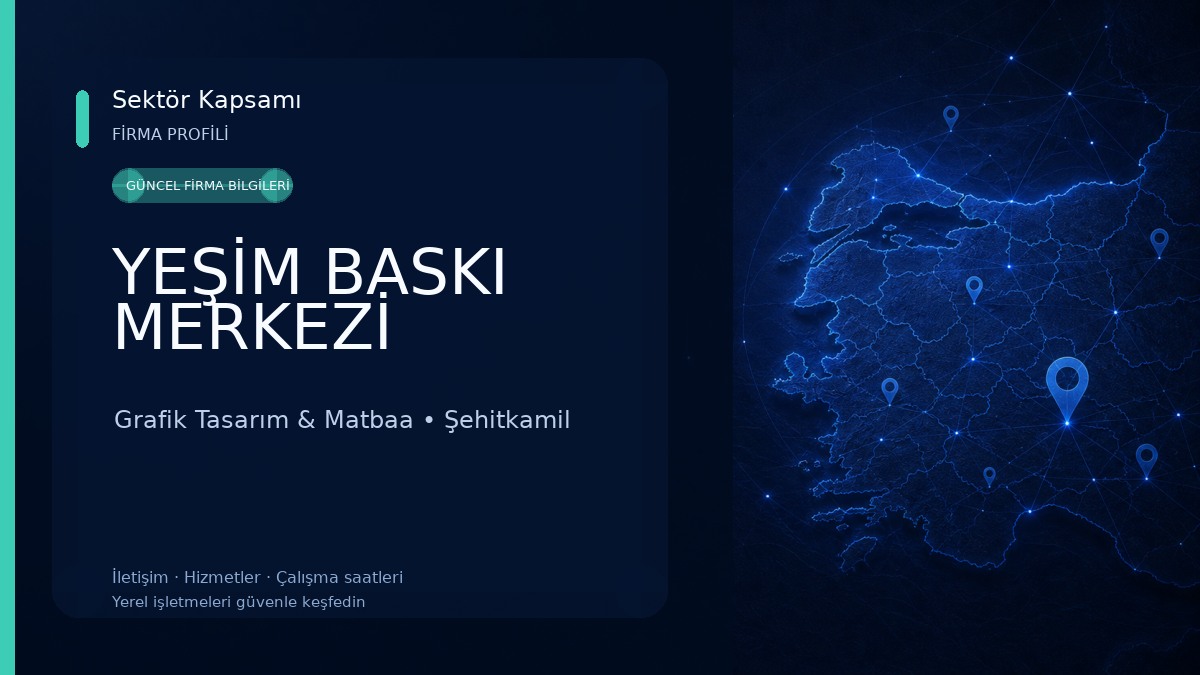 YEŞİM BASKI MERKEZİ Grafik Tasarım & Matbaa
