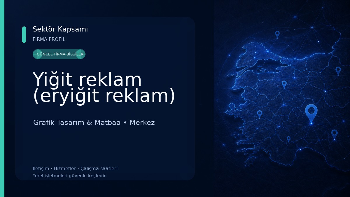 Yiğit reklam (eryiğit reklam) Grafik Tasarım & Matbaa