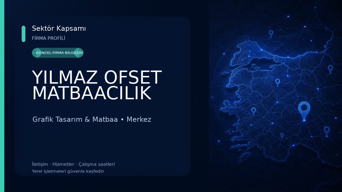 YILMAZ OFSET MATBAACILIK Grafik Tasarım & Matbaa