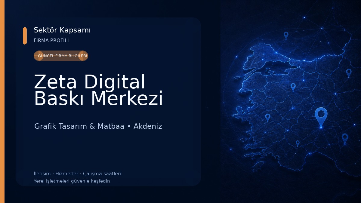 Zeta Digital Baskı Merkezi Grafik Tasarım & Matbaa